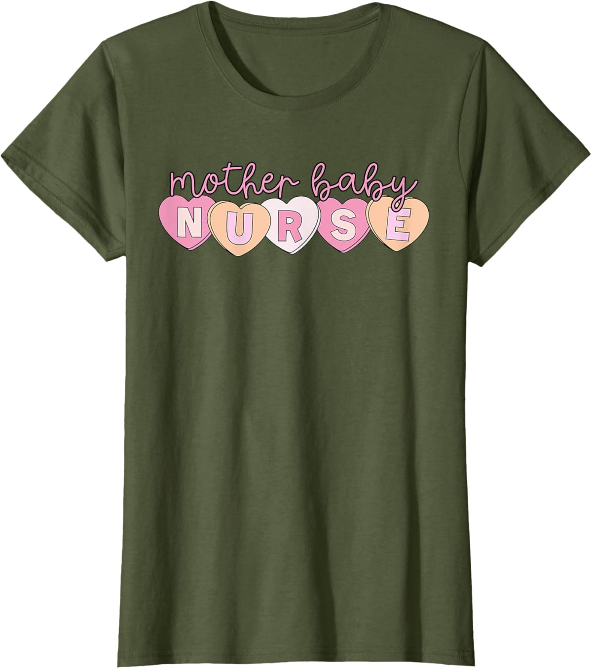 Mother Baby Nurse Hearts Valentine OBGYN Postpartum Nursing