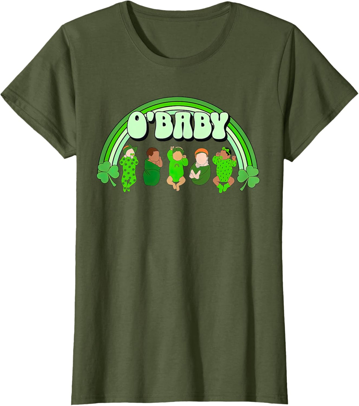 Rainbow Labor And Delivery Nurse Saint Patrick&#39;s Day NICU