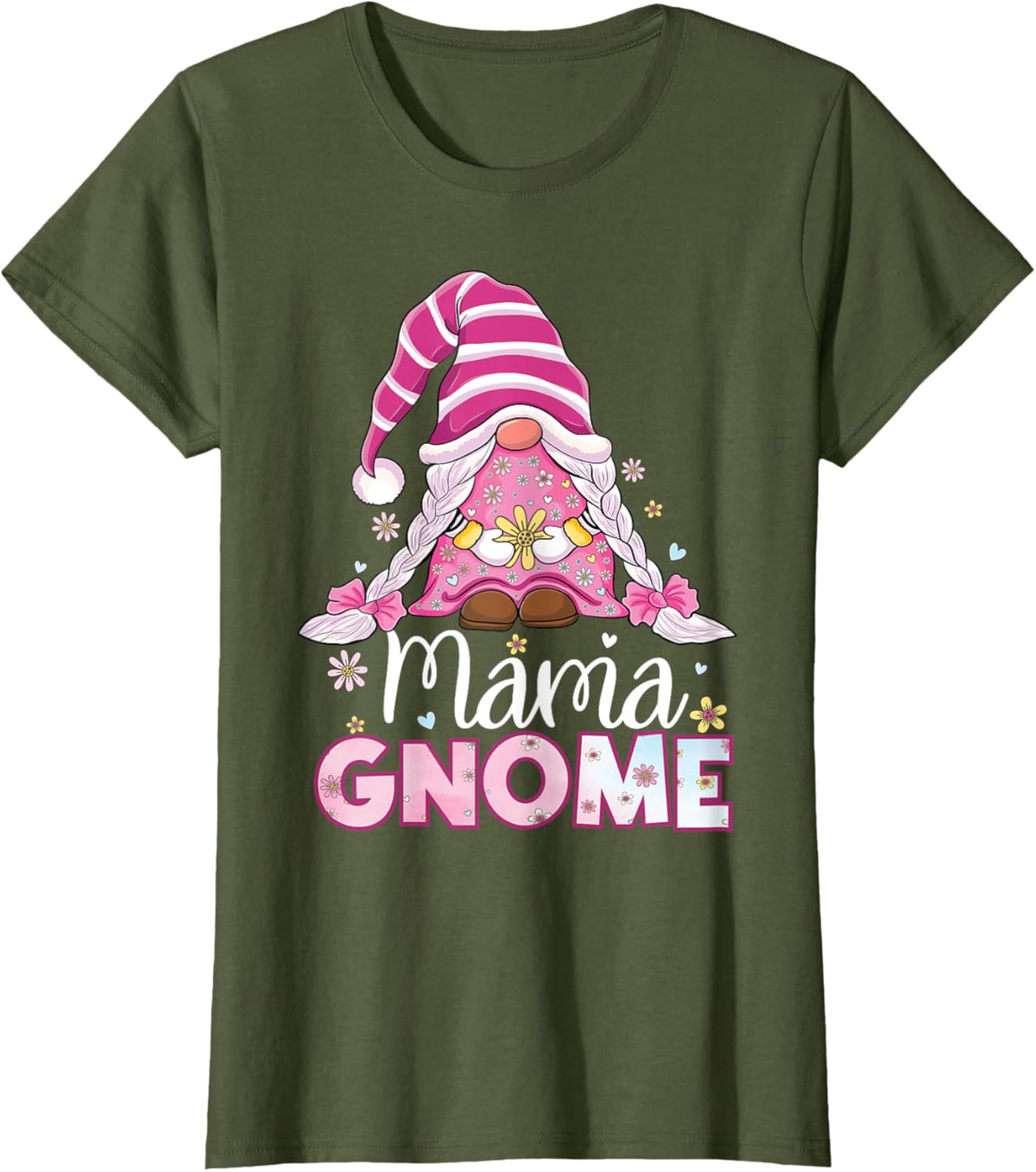 Flower For Mom Gnomies Cute Gnome Mom Happy Mother&#39;s Day