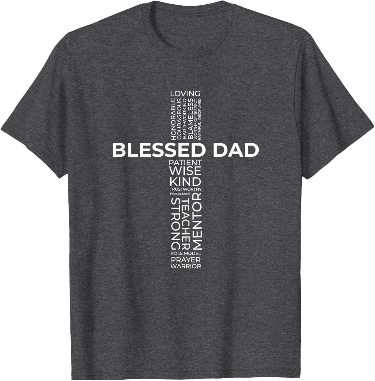 Christian Blessed Dad Cross Father&#39;s Day Shirt