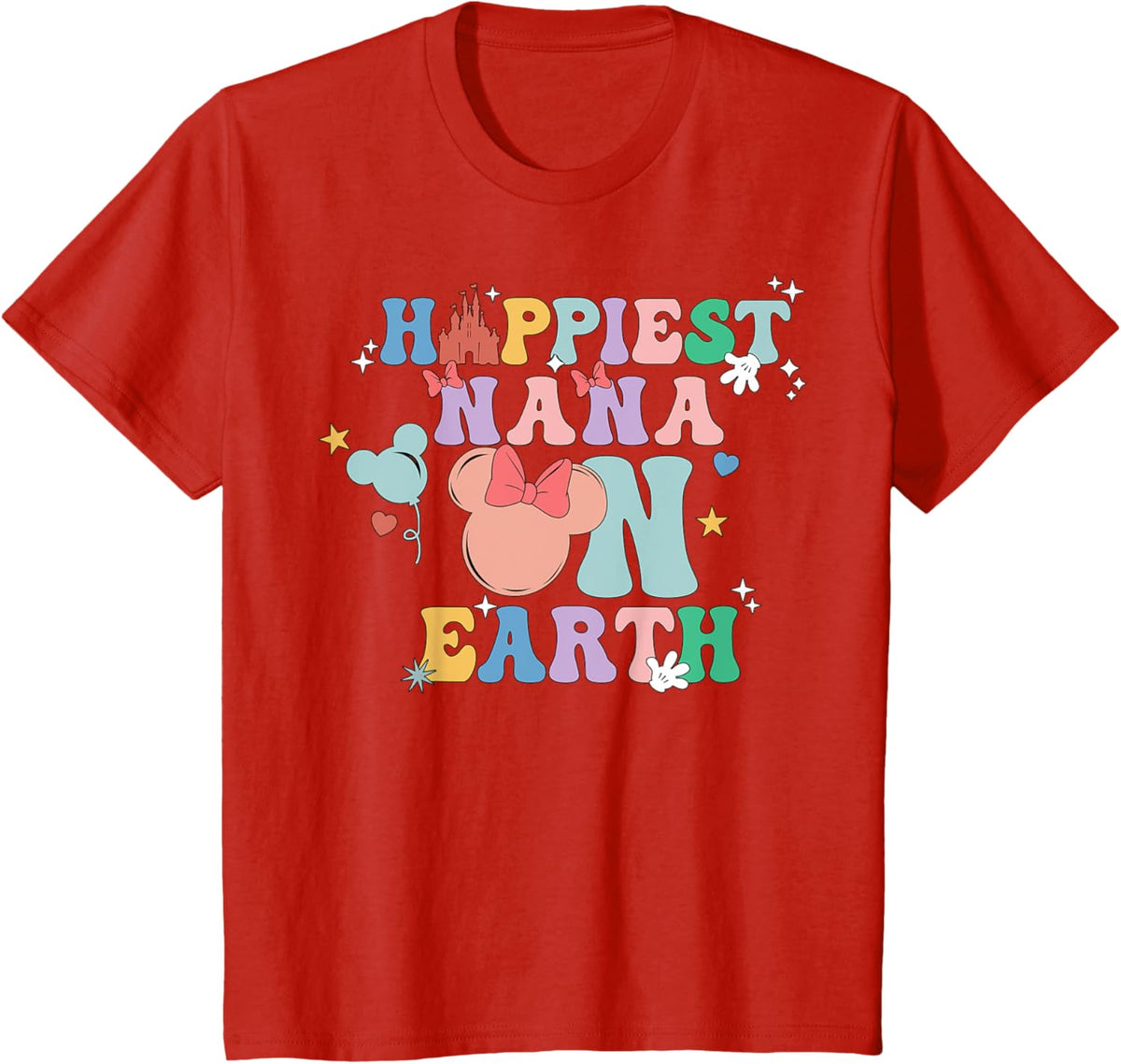 Happiest Nana On Earth Groovy Mom Mother&#39;s Day Mother Shirt