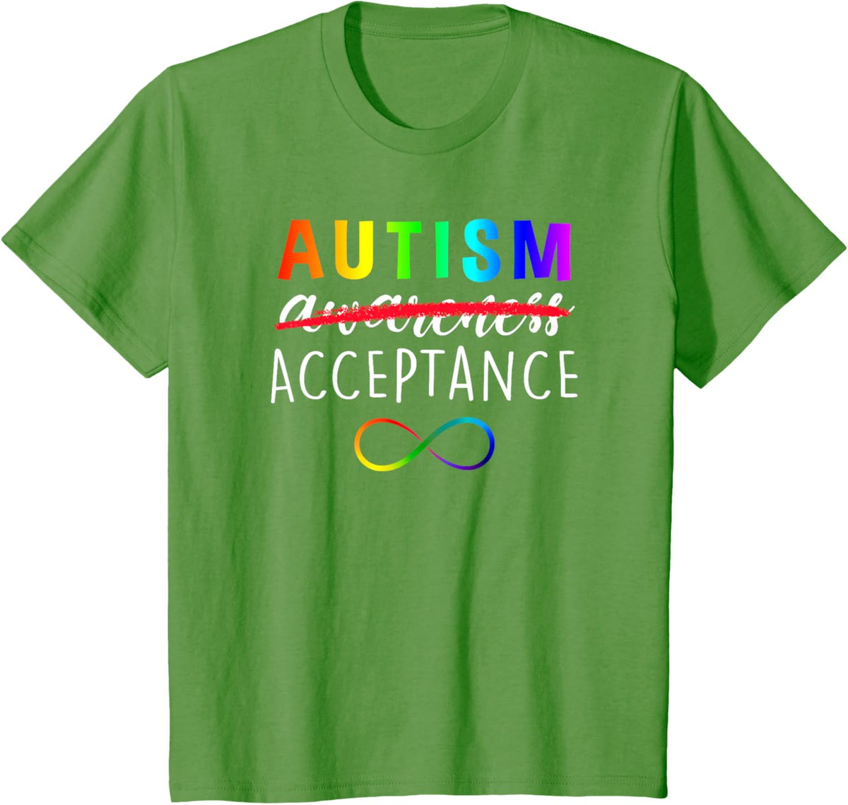 Autism - Red Instead - Acceptance Not Awareness