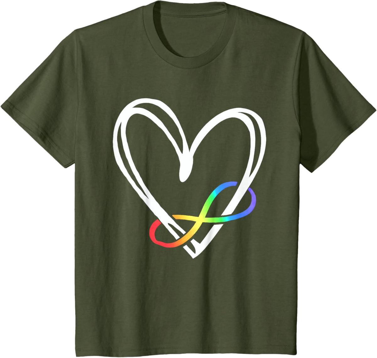 Infinity Heart Autism Awareness Love Needs No Words Tie Dye