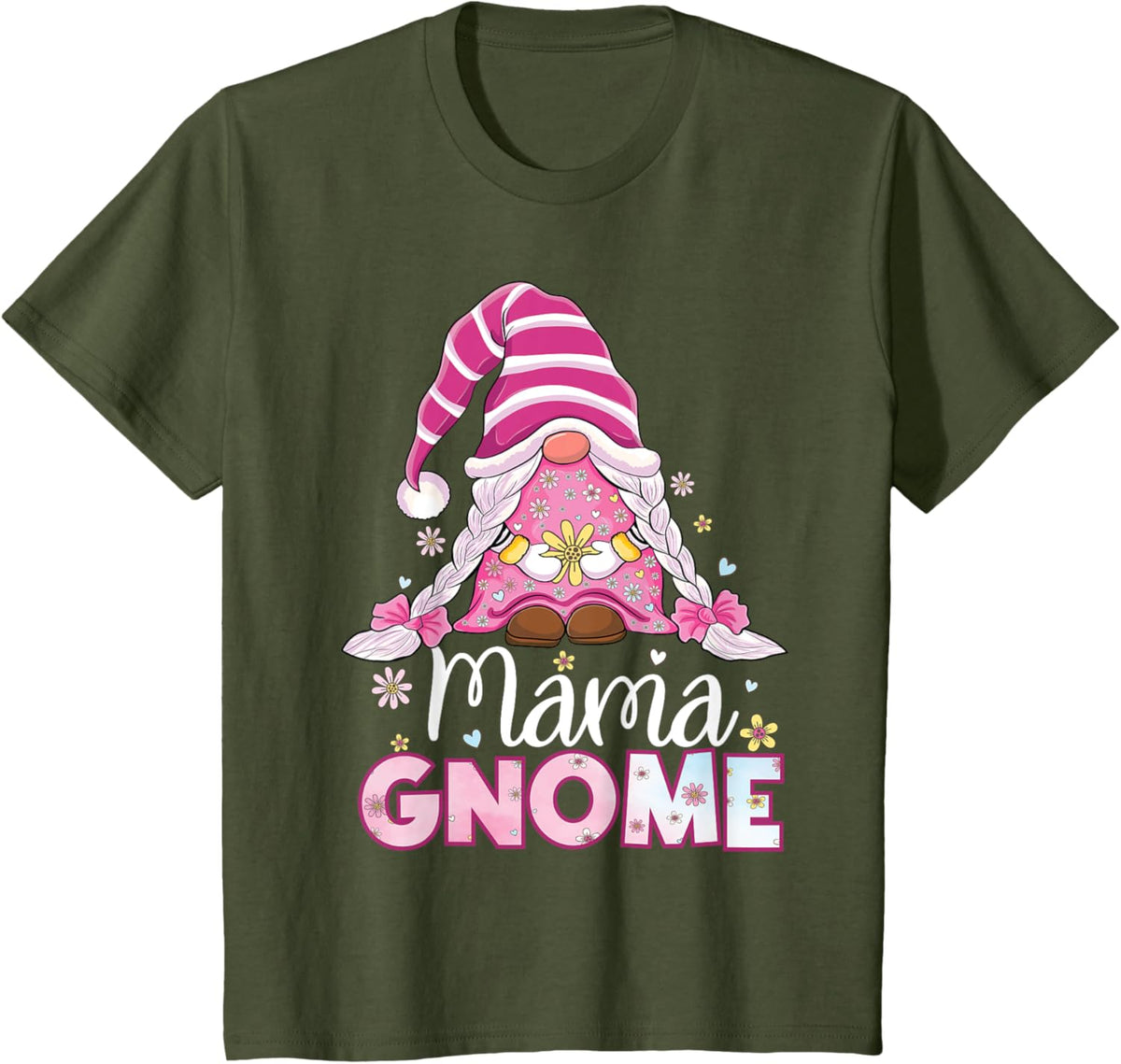 Flower For Mom Gnomies Cute Gnome Mom Happy Mother&#39;s Day