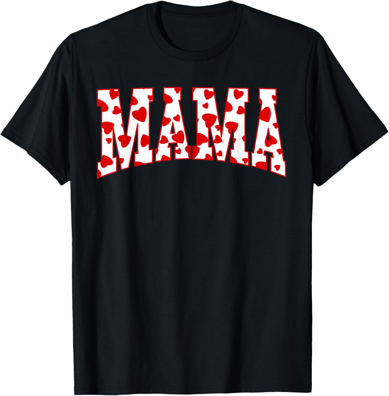 Mama Valentine Heart Valentines Day Family Matching Funny Mother Shirt