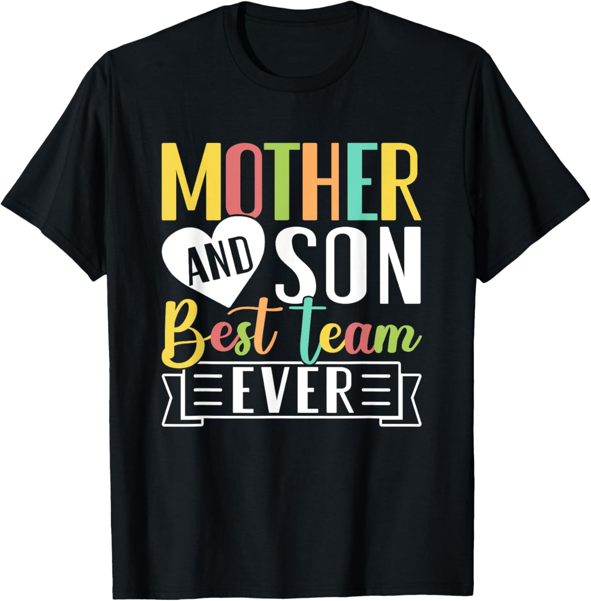 Mothers Day Mama Mom Son Love Mommy Mama Mother&#39;s Black Unisex Classic Fit Crew Neck Short Sleeve Mother Shirt