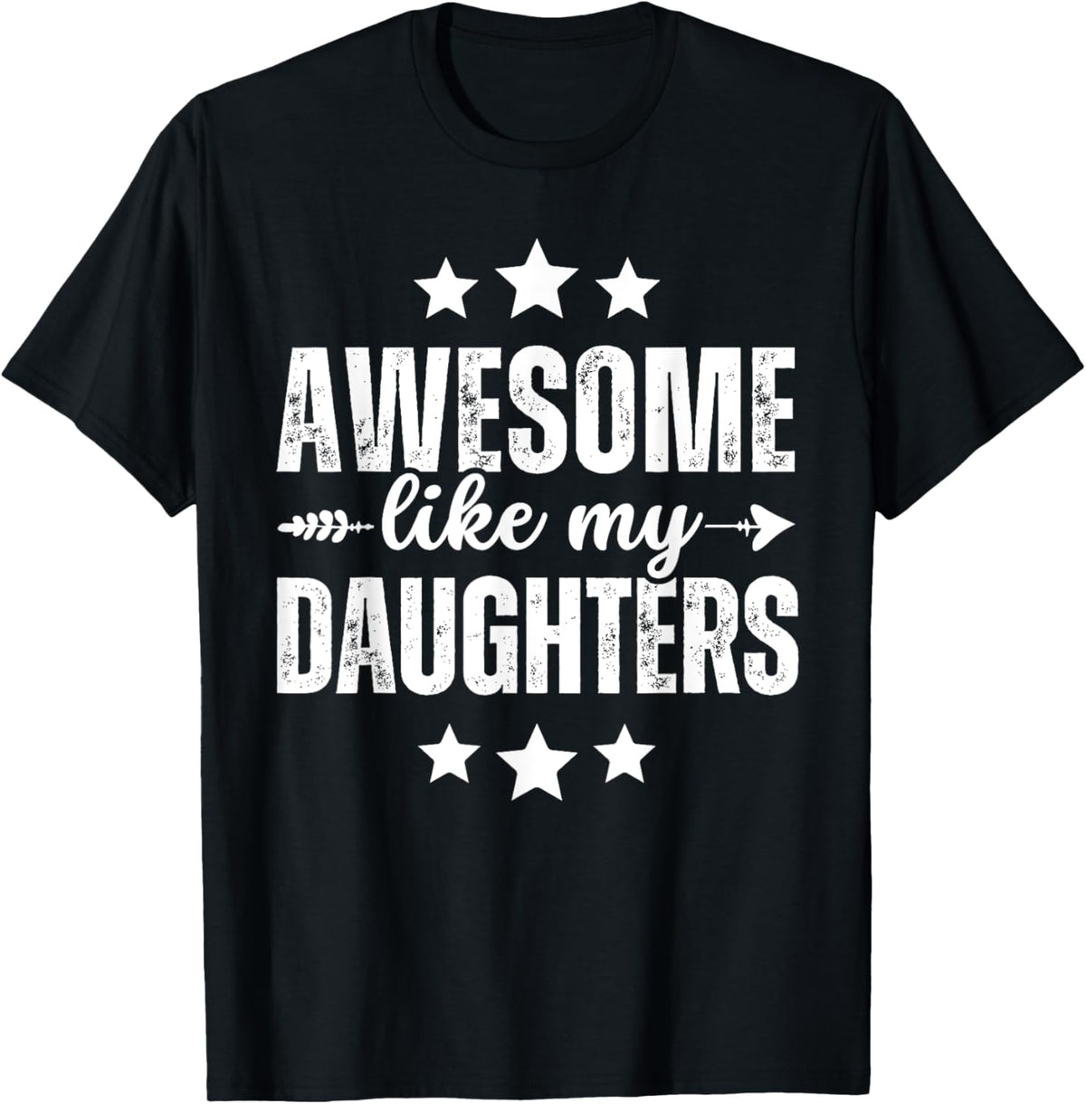 Awesome Like My Daughters Funny Fathers Day Dad Vintage