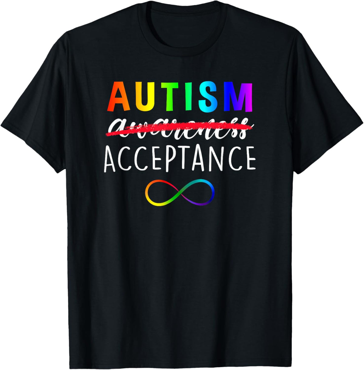Autism - Red Instead - Acceptance Not Awareness