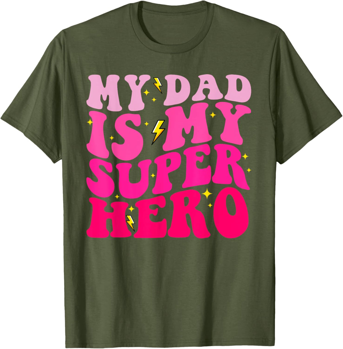Daughter Father&#39;s Day Shirt My Dad Is My Superhero Girls