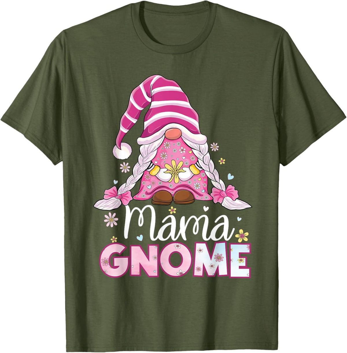 Flower For Mom Gnomies Cute Gnome Mom Happy Mother&#39;s Day