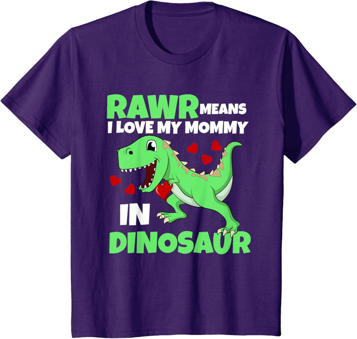 Kids I Love My Mommy Rawr Dinosaur Mom Mother&#39;s Day Toddler Boy Mother Shirt
