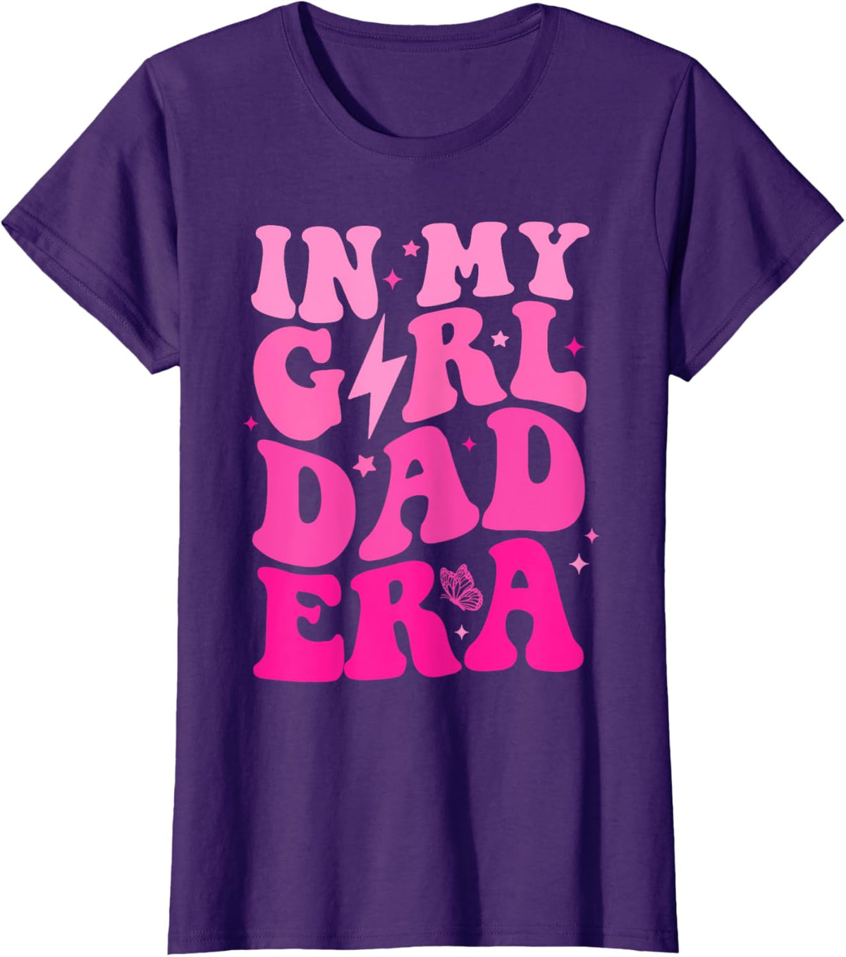 In My Dad Era Girl Groovy Retro Papa Fathers Day