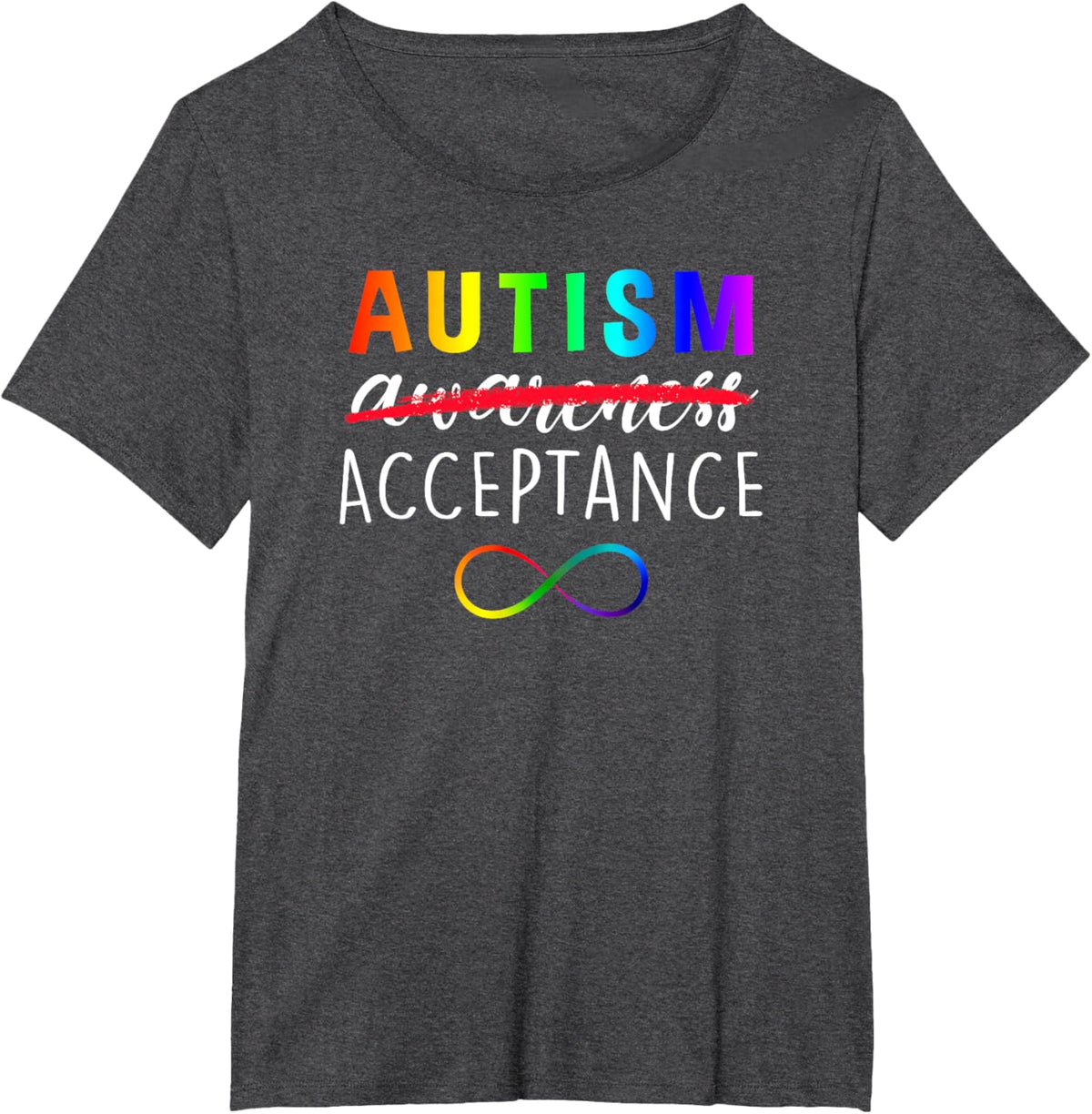 Autism - Red Instead - Acceptance Not Awareness