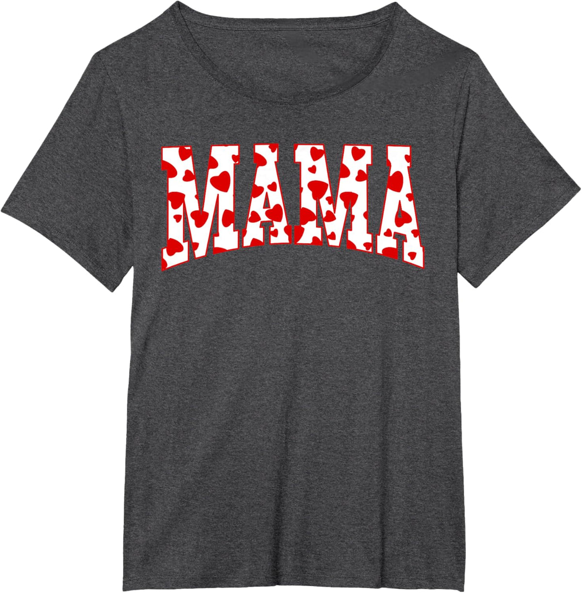 Mama Valentine Heart Valentines Day Family Matching Funny Mother Shirt