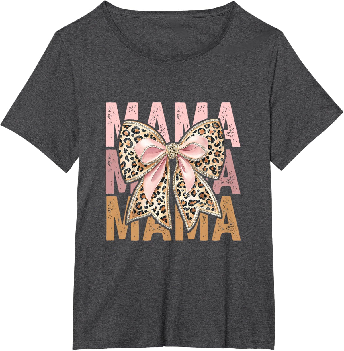 Retro Leopard Mama,Cute Mom Retro Coquette Bow Mother&#39;s Day