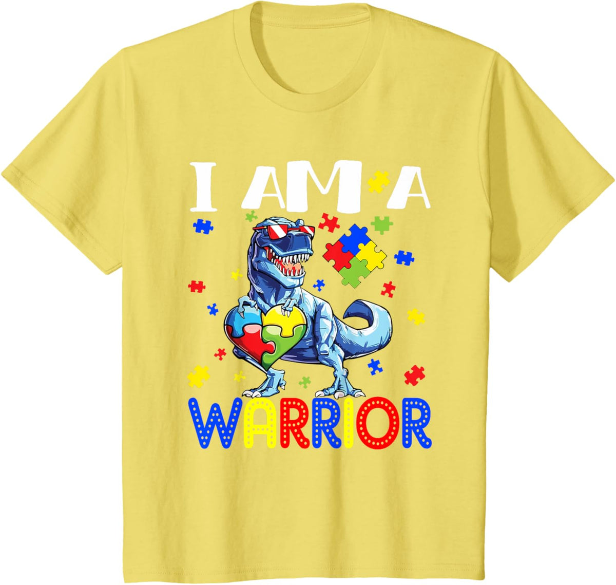 I Am A Warrior Autism Boys Family Dinosaur Autism Awareness