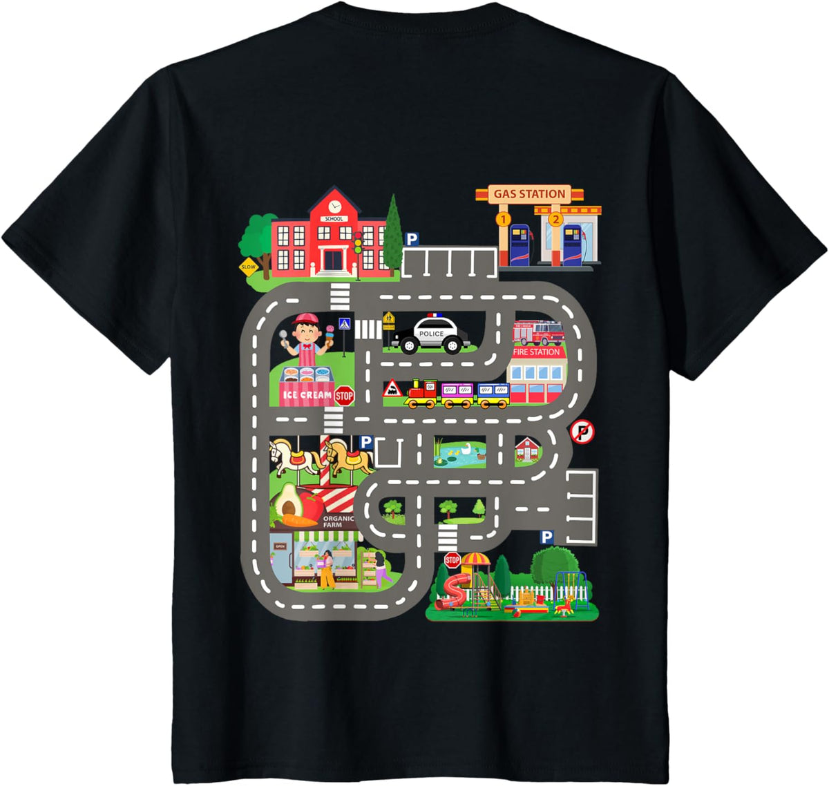 Kids Play Cars on Dad&#39;s Back Funny Father&#39;s Day Race Track