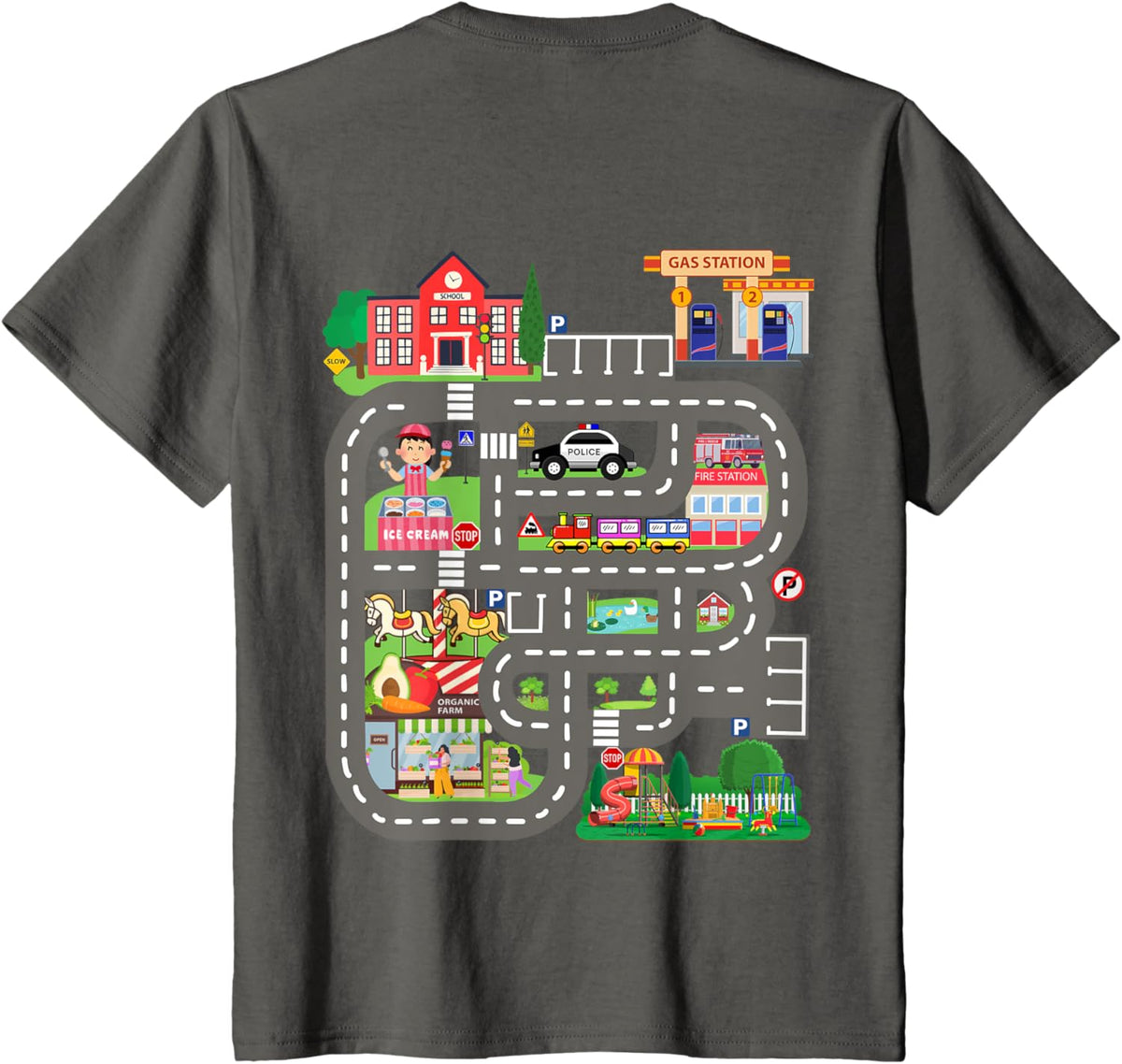 Kids Play Cars on Dad&#39;s Back Funny Father&#39;s Day Race Track