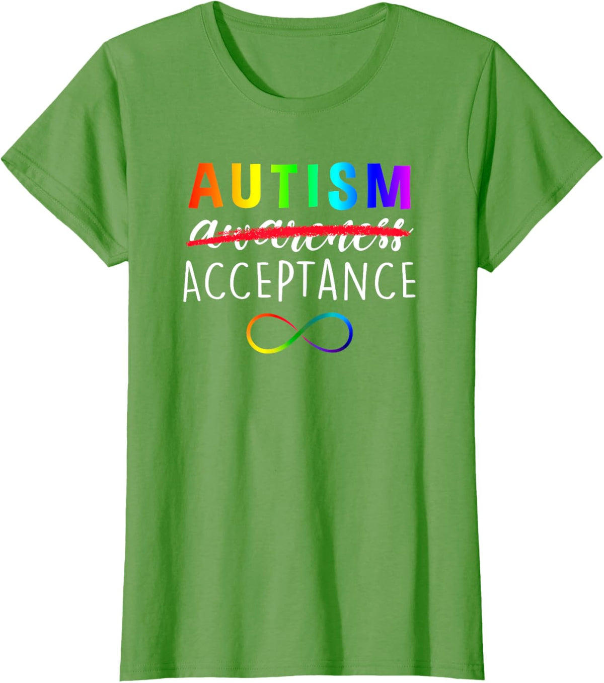 Autism - Red Instead - Acceptance Not Awareness