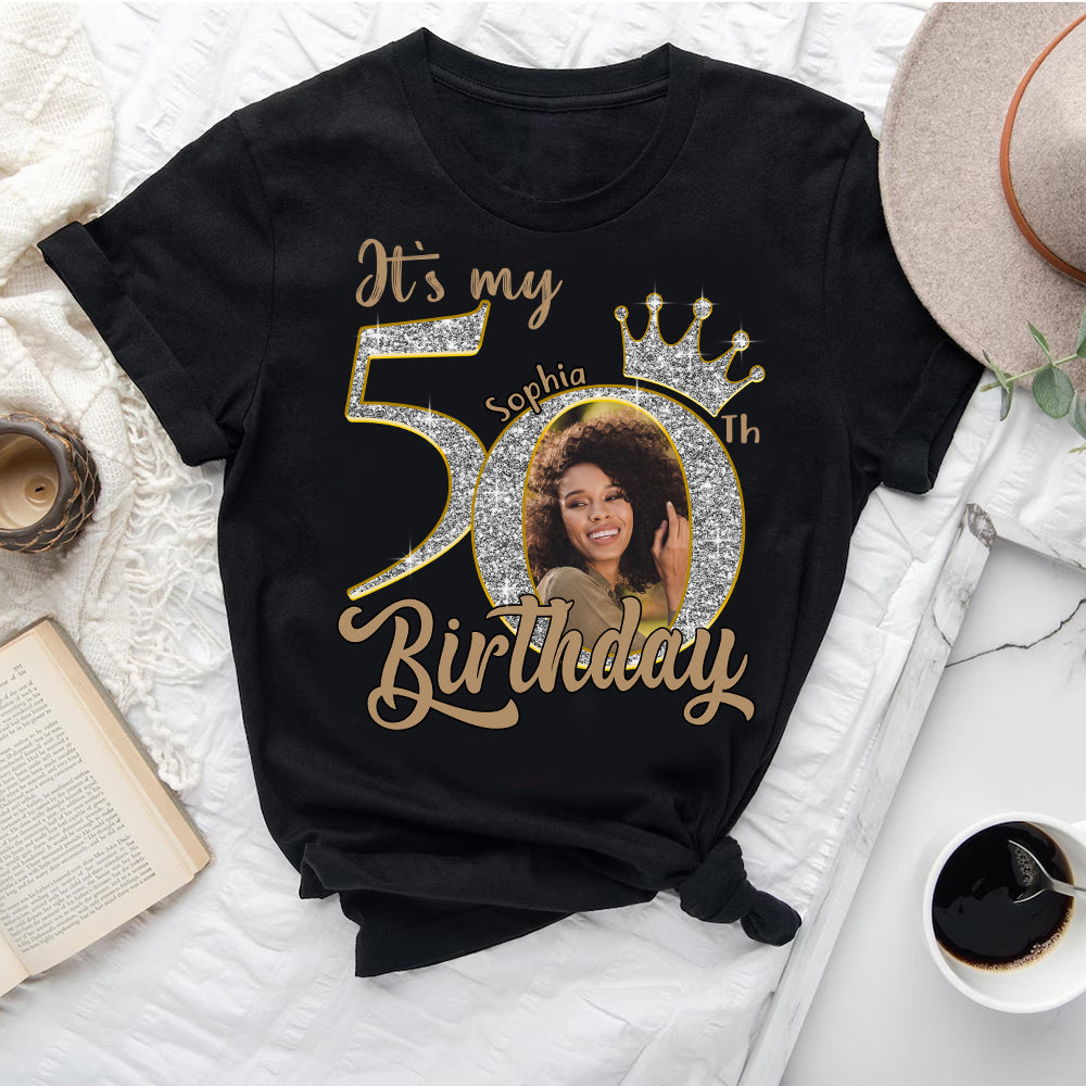 50th Birthday Shirts, Custom Birthday Shirts, Turning 50 Shirt, Gifts For Women Turning 50, 50 And Fabulous Shirt, 50th Birthday Shirts For Her - YPT-HCT