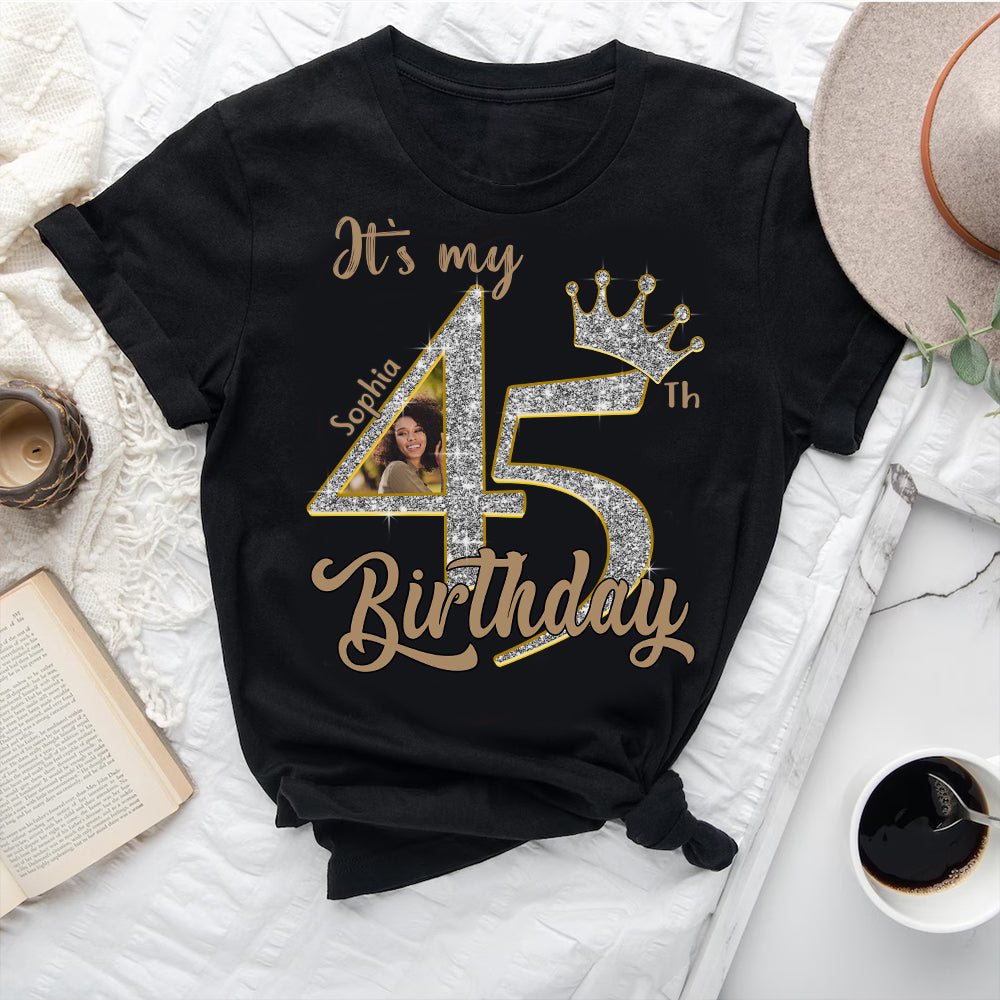 45th Birthday Shirts, Custom Birthday Shirts, Turning 45 Shirt, Gifts For Women Turning 45, 45 And Fabulous Shirt, 1980 Shirt, 45th Birthday Shirts For Her - YPT-HCT