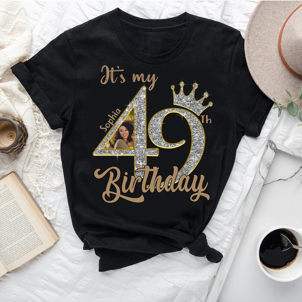 49th Birthday Shirts, Custom Birthday Shirts, Turning 49 Shirt, Gifts For Women Turning 49, 49 And Fabulous Shirt, 1976 Shirt, 49th Birthday Shirts For Her - YPT-HCT