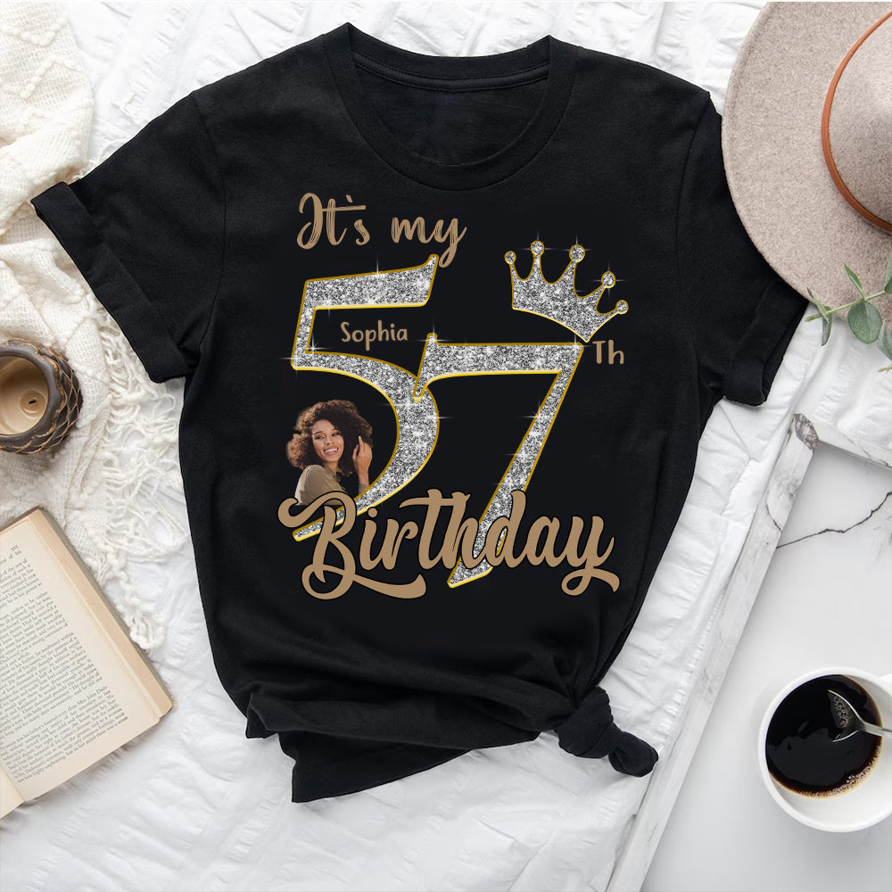 57th Birthday Shirts, Custom Birthday Shirts, Turning 57 Shirt, Gifts For Women Turning 57, 57 And Fabulous Shirt, 1968 Shirt, 57th Birthday Shirts For Her-YPT-HCT
