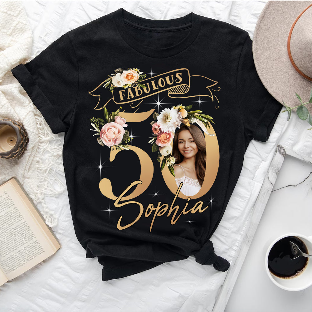 50th Birthday Shirts, Custom Birthday Shirts, Turning 50 Shirt, Gifts For Women Turning 50, 50 And Fabulous Shirt, 50th Birthday Shirts For Her - YPT-HMT