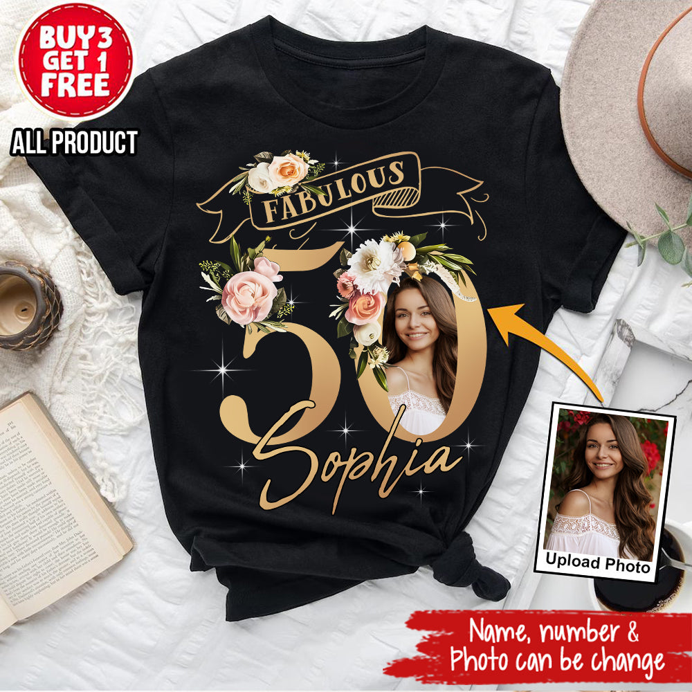 50th Birthday Shirts, Custom Birthday Shirts, Turning 50 Shirt, Gifts For Women Turning 50, 50 And Fabulous Shirt, 50th Birthday Shirts For Her - YPT-HMT