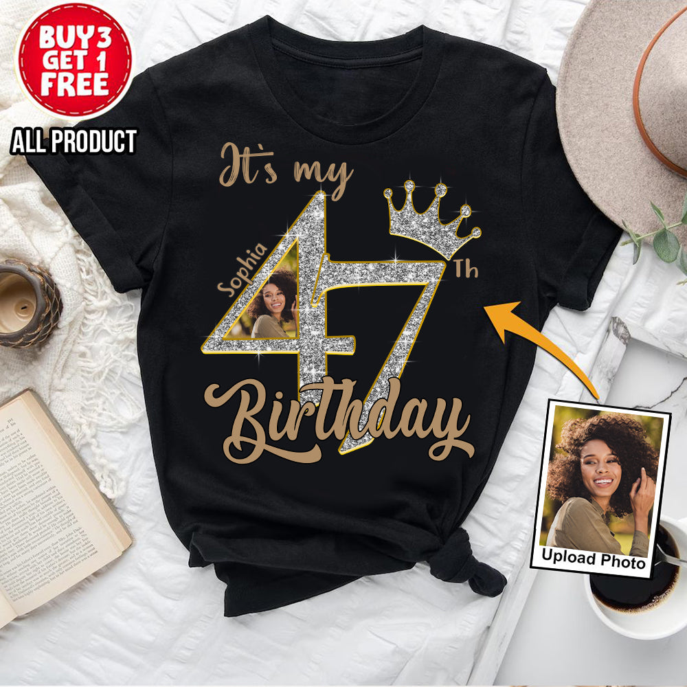 47th Birthday Shirts, Custom Birthday Shirts, Turning 47 Shirt, Gifts For Women Turning 47, 47 And Fabulous Shirt, 1977 Shirt, 47th Birthday Shirts For Her-YPT-HCT