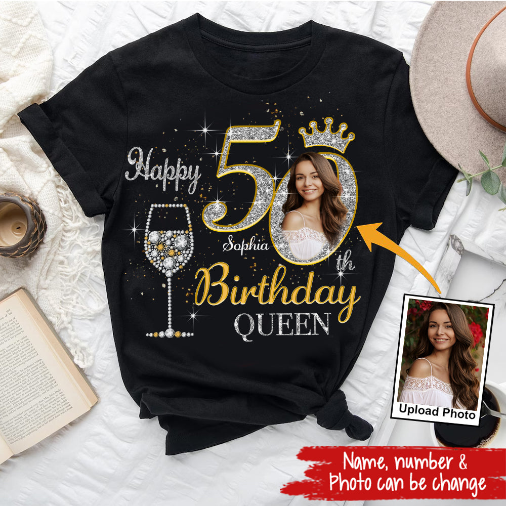 50th Birthday Shirts, Custom Birthday Shirts, Turning 50 Shirt, Gifts For Women Turning 50, 50 And Fabulous Shirt, 50th Birthday Shirts For Her-YPT-HMT
