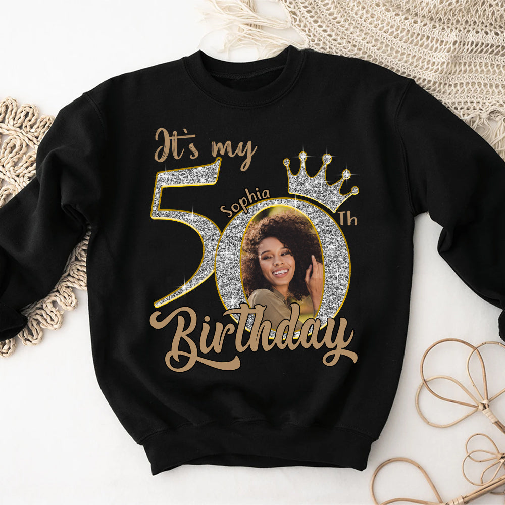 50th Birthday Shirts, Custom Birthday Shirts, Turning 50 Shirt, Gifts For Women Turning 50, 50 And Fabulous Shirt, 50th Birthday Shirts For Her - YPT-HCT