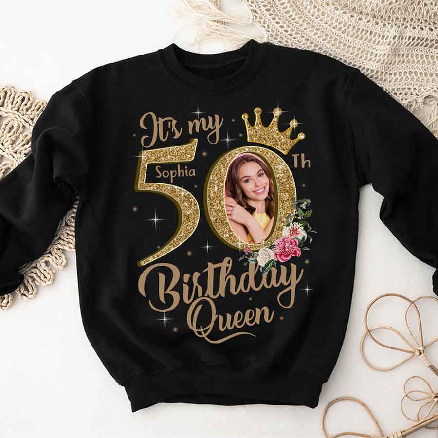 50th Birthday Shirts, Custom Birthday Shirts, Turning 50 Shirt, Gifts For Women Turning 50, 50 And Fabulous Shirt, 50th Birthday Shirts For Her-YPT-HCT