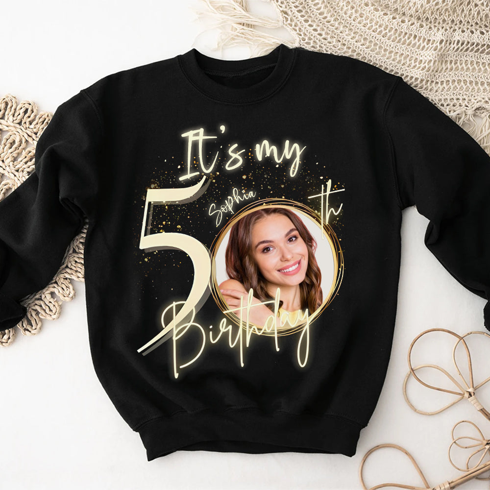 50th Birthday Shirts, Custom Birthday Shirts, Turning 50 Shirt, Gifts For Women Turning 50, 50 And Fabulous Shirt, 50th Birthday Shirts For Her-YPT-HMT