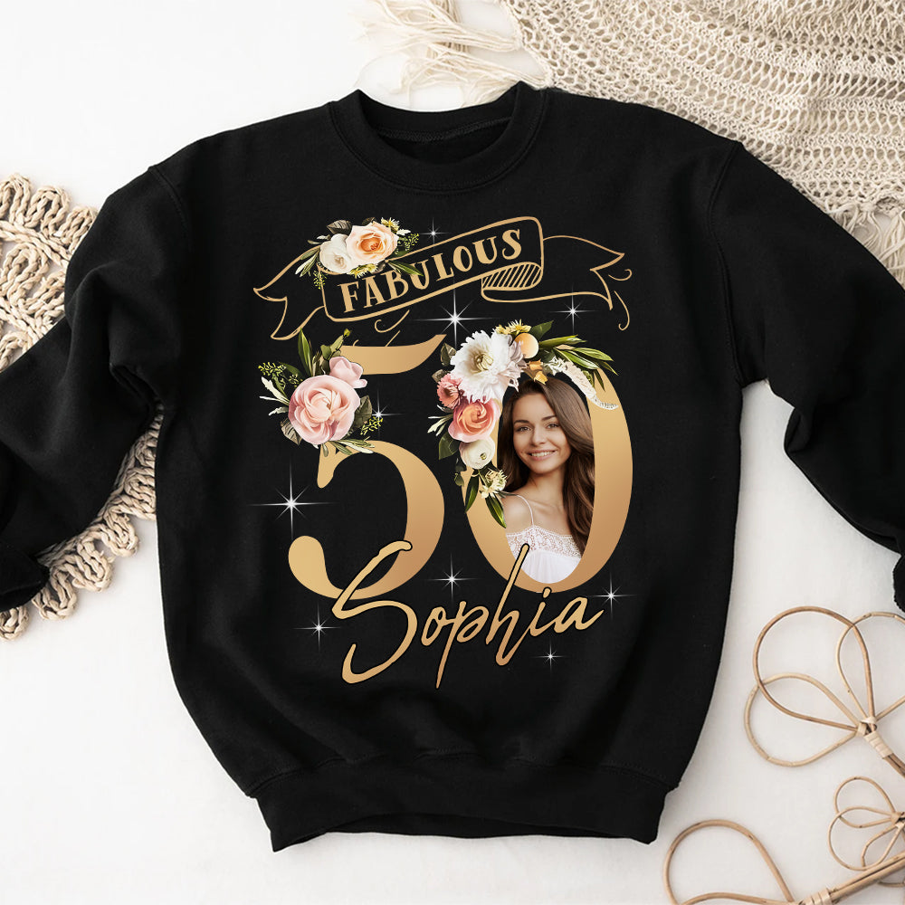 50th Birthday Shirts, Custom Birthday Shirts, Turning 50 Shirt, Gifts For Women Turning 50, 50 And Fabulous Shirt, 50th Birthday Shirts For Her - YPT-HMT