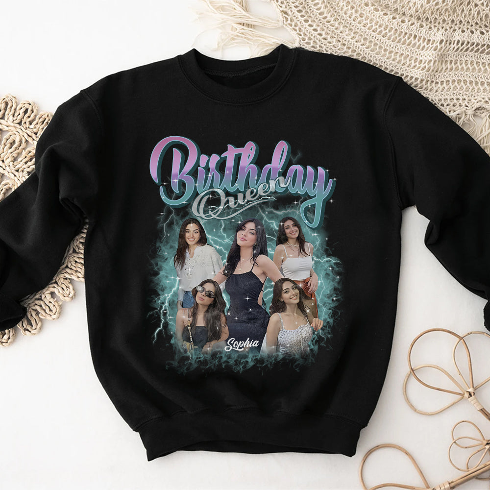 Birthday Shirts, Custom Photo Birthday Shirts, Birthday Shirts For Black Women, Its My Birthday Shirt, Birthday Queen Shirt-YPT-HCT