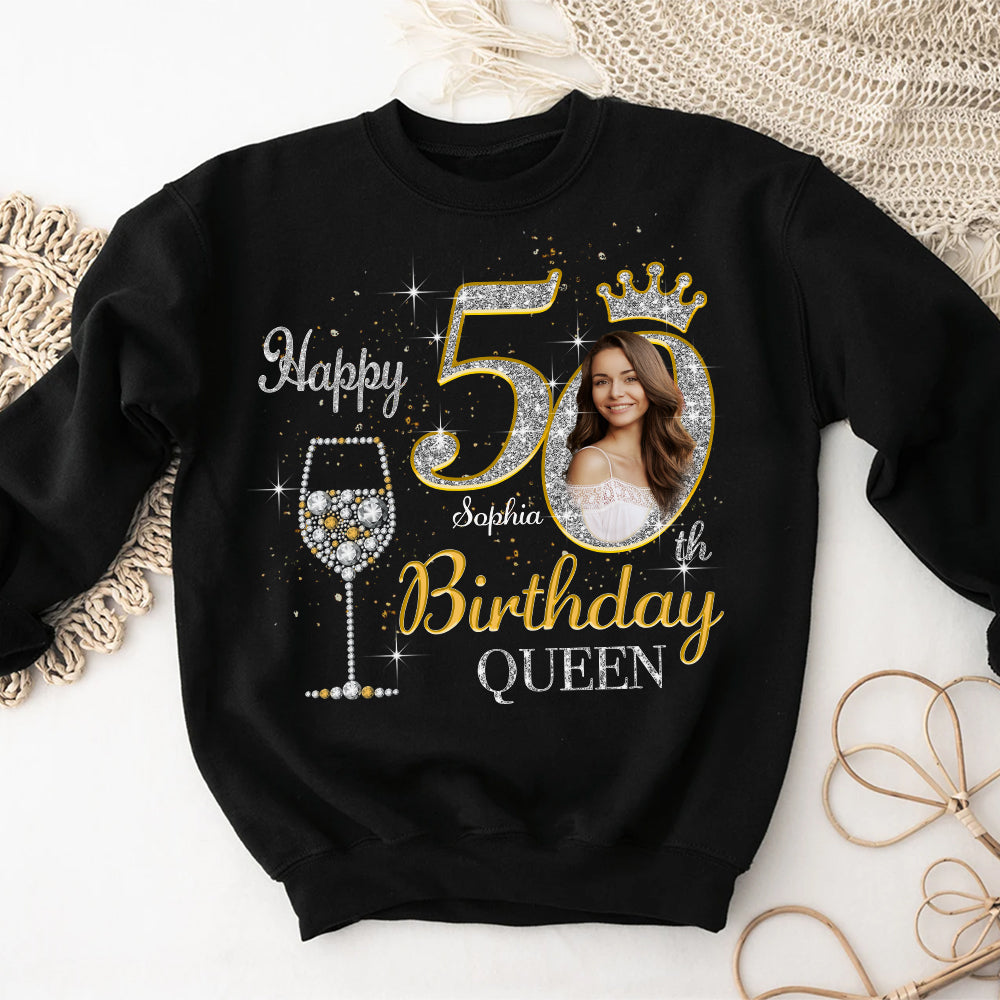 50th Birthday Shirts, Custom Birthday Shirts, Turning 50 Shirt, Gifts For Women Turning 50, 50 And Fabulous Shirt, 50th Birthday Shirts For Her-YPT-HMT