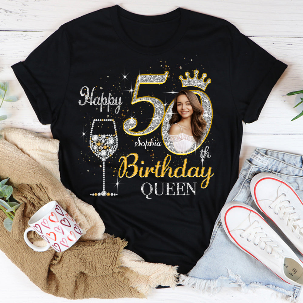 50th Birthday Shirts, Custom Birthday Shirts, Turning 50 Shirt, Gifts For Women Turning 50, 50 And Fabulous Shirt, 50th Birthday Shirts For Her-YPT-HMT