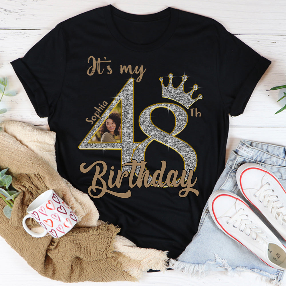 48th Birthday Shirts, Custom Birthday Shirts, Turning 48 Shirt, Gifts For Women Turning 48, 48 And Fabulous Shirt, 1977 Shirt, 48th Birthday Shirts For Her - YPT-HCT