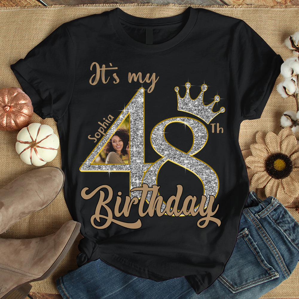 48th Birthday Shirts, Custom Birthday Shirts, Turning 48 Shirt, Gifts For Women Turning 48, 48 And Fabulous Shirt, 1977 Shirt, 48th Birthday Shirts For Her - YPT-HCT