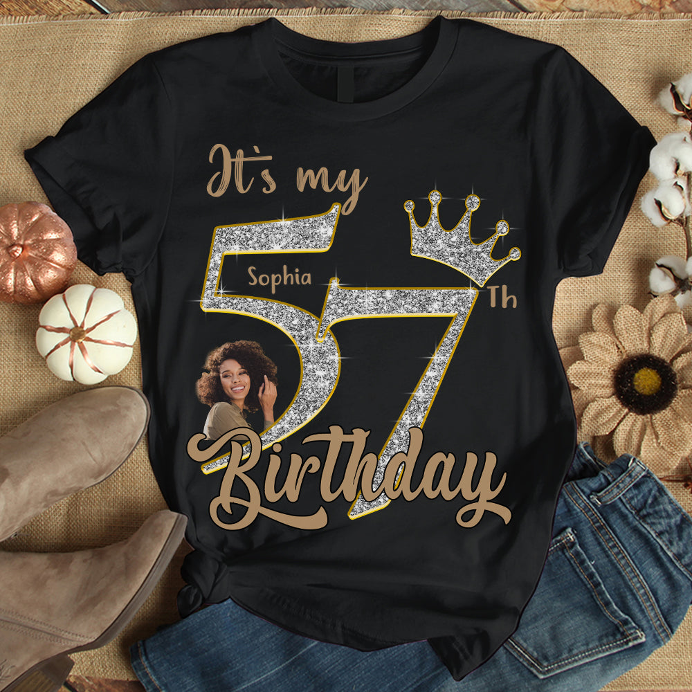 57th Birthday Shirts, Custom Birthday Shirts, Turning 57 Shirt, Gifts For Women Turning 57, 57 And Fabulous Shirt, 1968 Shirt, 57th Birthday Shirts For Her-YPT-HCT