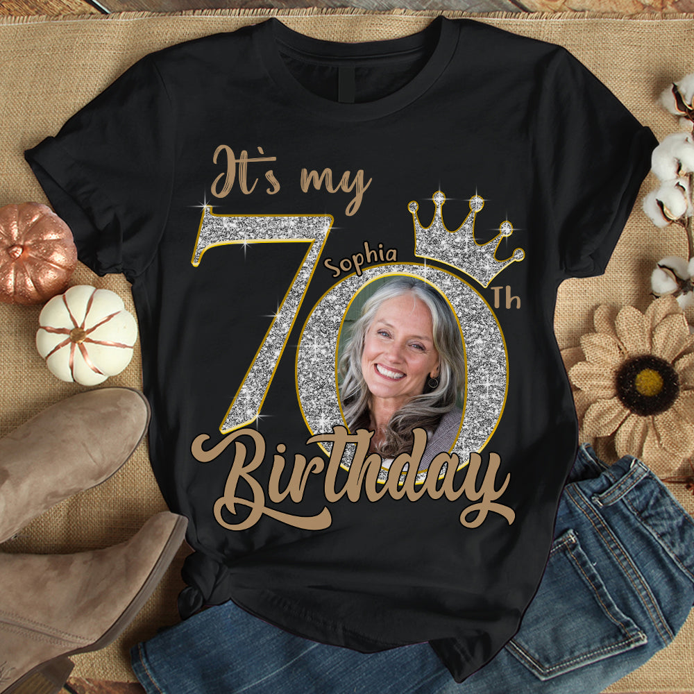 70th Birthday Shirts, Custom Birthday Shirts, Turning 70 Shirt, Gifts For Women Turning 70, 70 And Fabulous Shirt, 1955 Shirt, 70th Birthday Shirts For Her - YPT-HCT