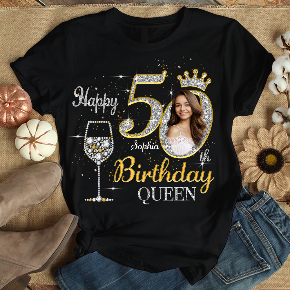 50th Birthday Shirts, Custom Birthday Shirts, Turning 50 Shirt, Gifts For Women Turning 50, 50 And Fabulous Shirt, 50th Birthday Shirts For Her-YPT-HMT