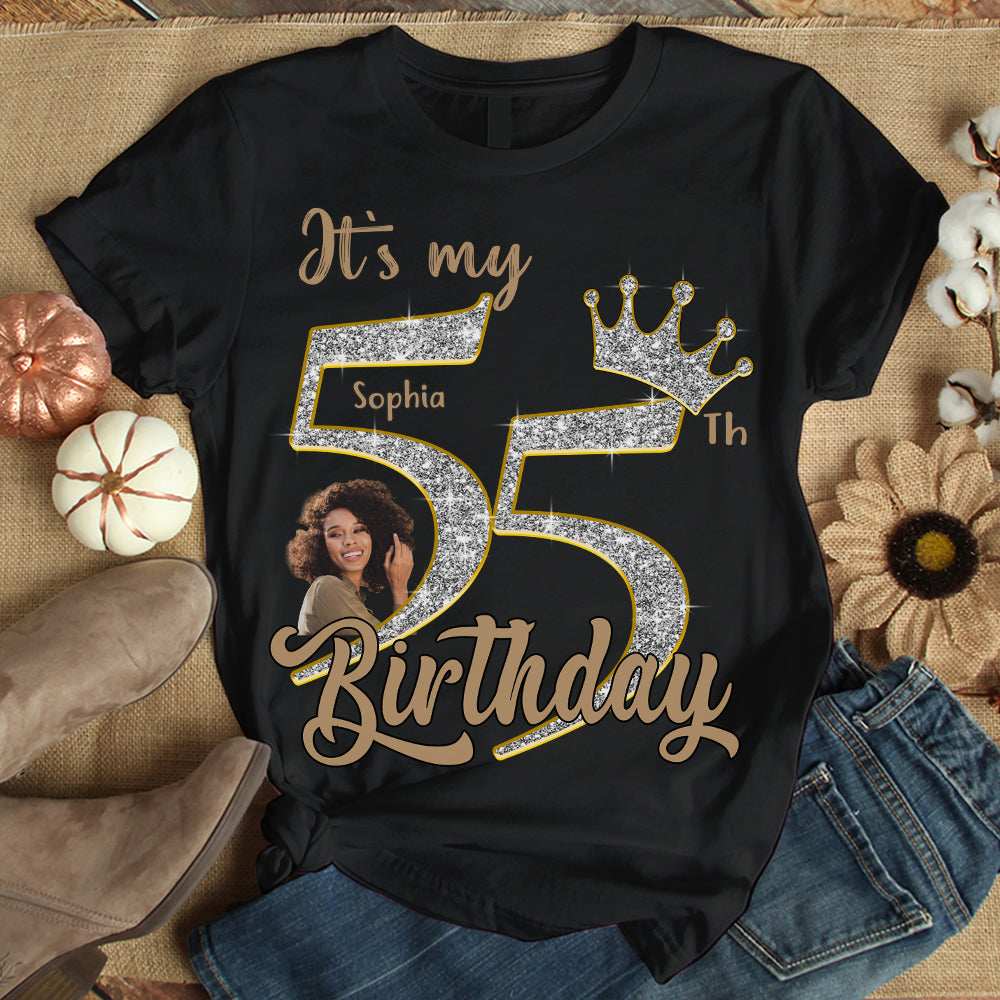 55th Birthday Shirts, Custom Birthday Shirts, Turning 55 Shirt, Gifts For Women Turning 55, 55 And Fabulous Shirt, 1970 Shirt, 55th Birthday Shirts For Her - YPT-HCT