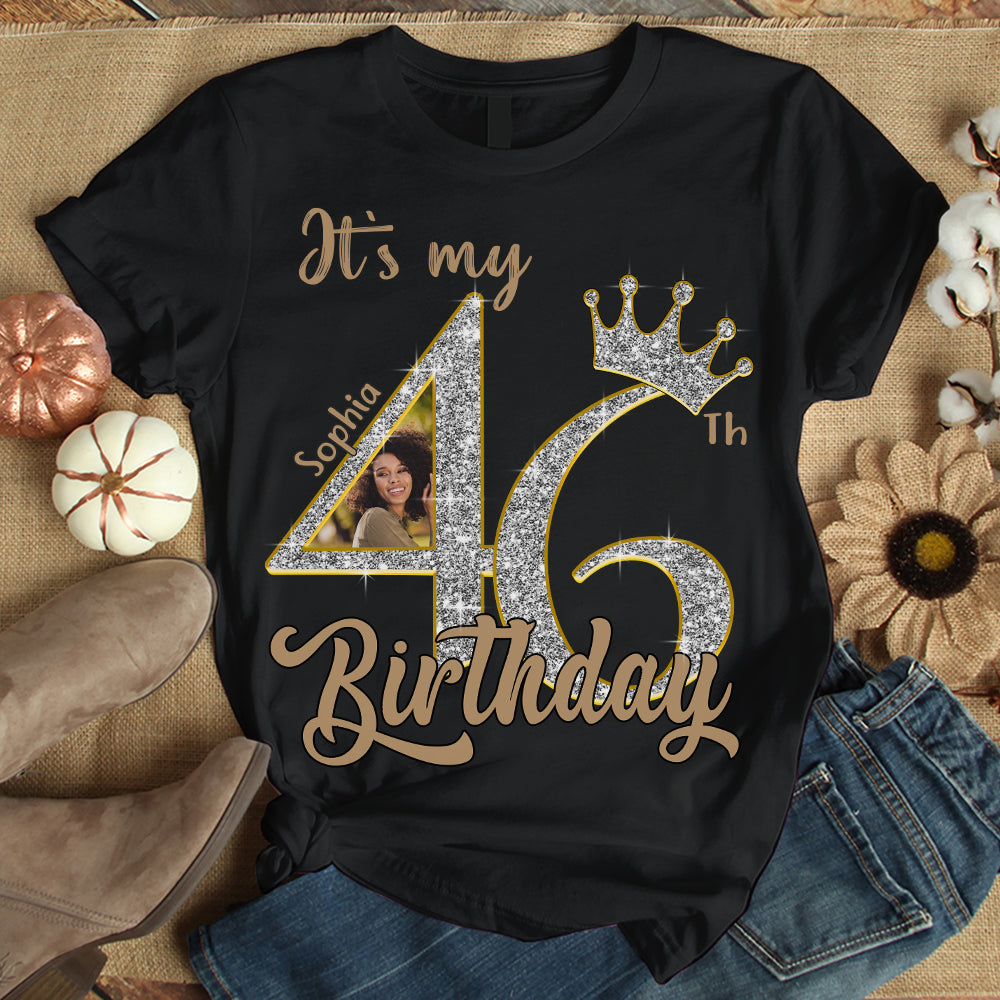 46th birthday shirts for her, Personalised 46th birthday gifts, 1979 t shirt, 46 and fabulous shirt, 46th birthday shirt ideas, gift ideas 46th birthday woman-YPT-HCT
