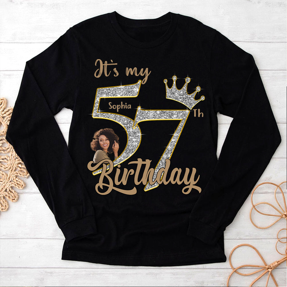 57th Birthday Shirts, Custom Birthday Shirts, Turning 57 Shirt, Gifts For Women Turning 57, 57 And Fabulous Shirt, 1968 Shirt, 57th Birthday Shirts For Her-YPT-HCT