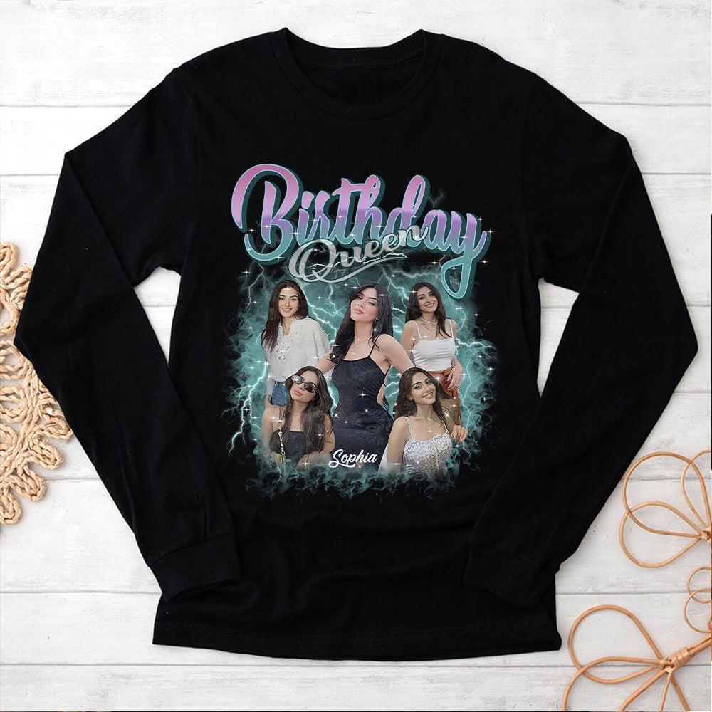 Birthday Shirts, Custom Photo Birthday Shirts, Birthday Shirts For Black Women, Its My Birthday Shirt, Birthday Queen Shirt-YPT-HCT