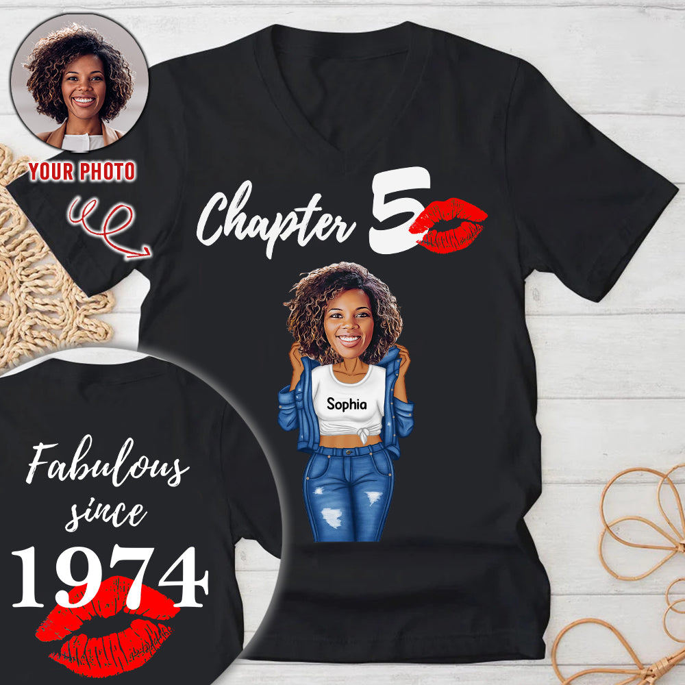 50 And Fabulous Shirt, 50th Birthday Shirts, Custom Birthday Shirts, Turning 50 Shirt, Gifts For Women Turning 50, 1974 Shirt