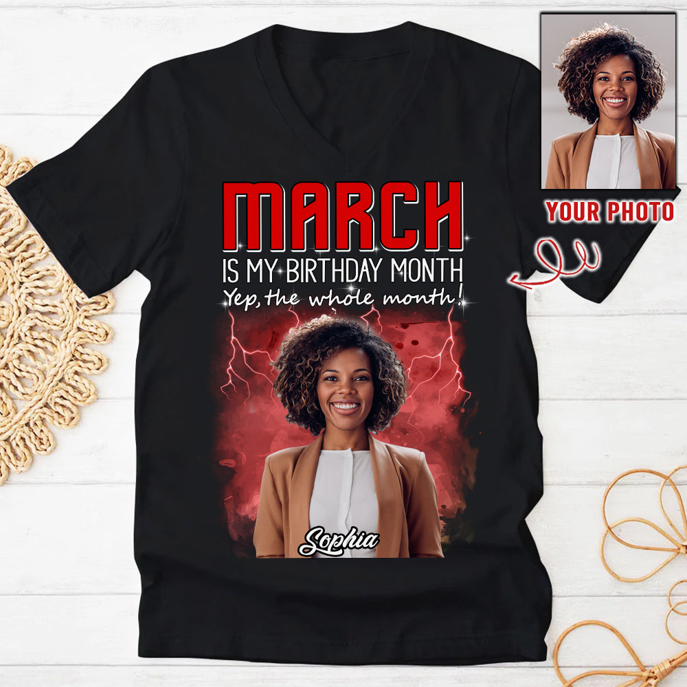 Custom Birthday Shirt, March Birthday Shirts For Woman, March Birthday Gifts