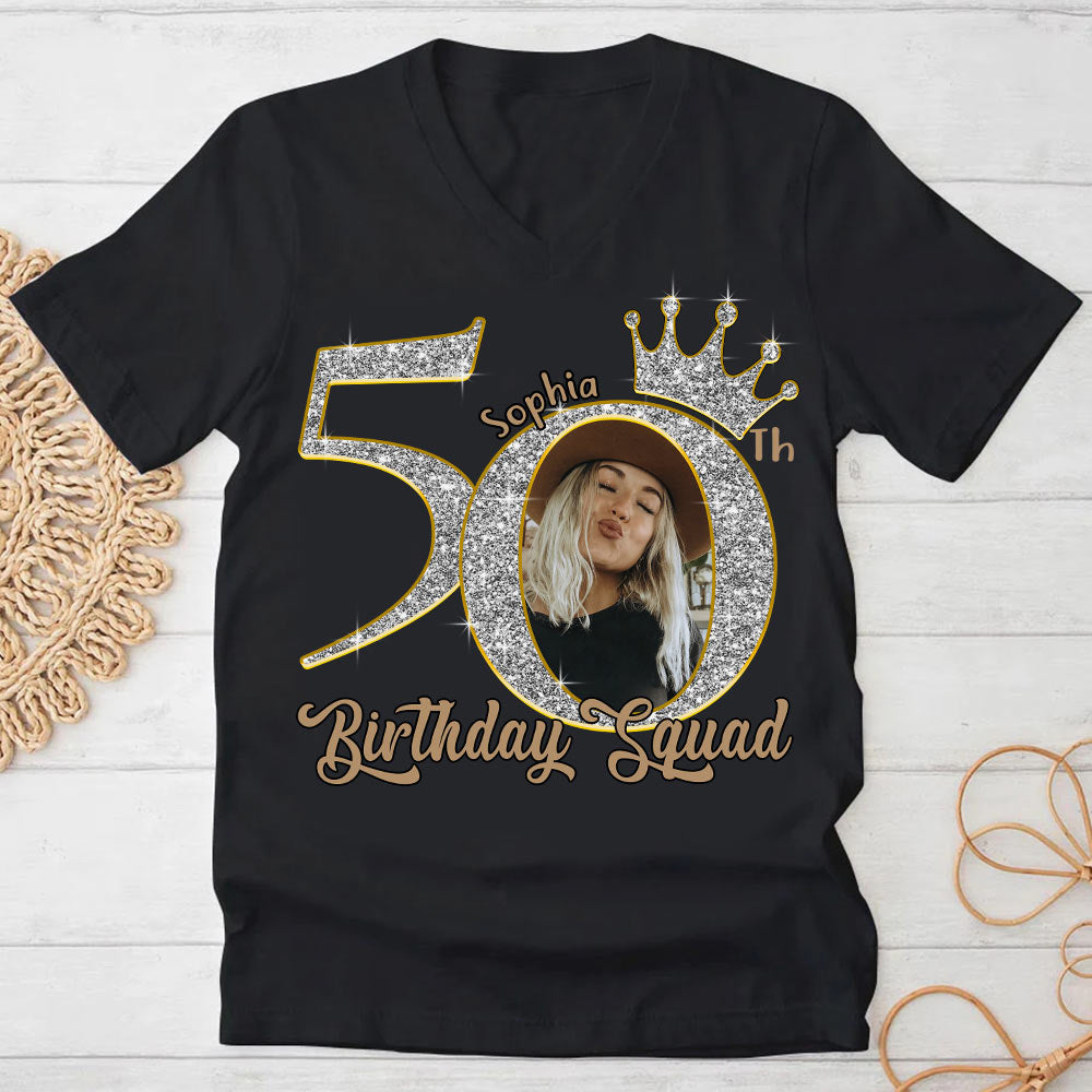 50th Birthday Shirts, Custom Photo Birthday Shirts, Turning 50 Shirt, Gifts For Women Turning 50, 50 And Fabulous Shirt, 50th Birthday Shirts For Her - YPT-HCT